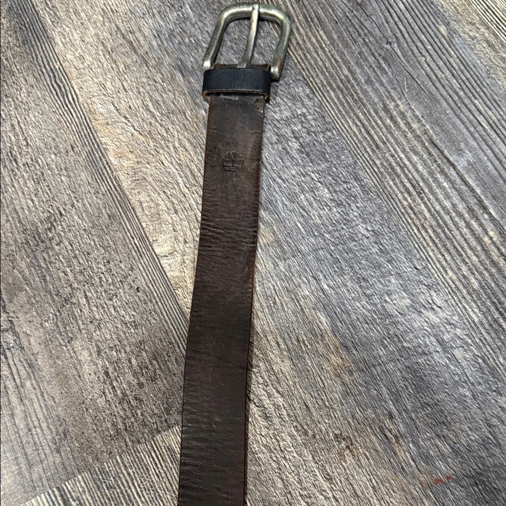 Timberland Dark Brown genuine Leather Belt